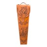 Шампура подарочные 6 шт. в колчане из натуральной кожи (тигр клапан)   